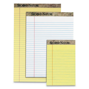 TOPS™ Second Nature Recycled Ruled Pads, Wide-legal Rule, 50 White 8.5 X 11.75 Sheets, Dozen freeshipping - TVN Wholesale